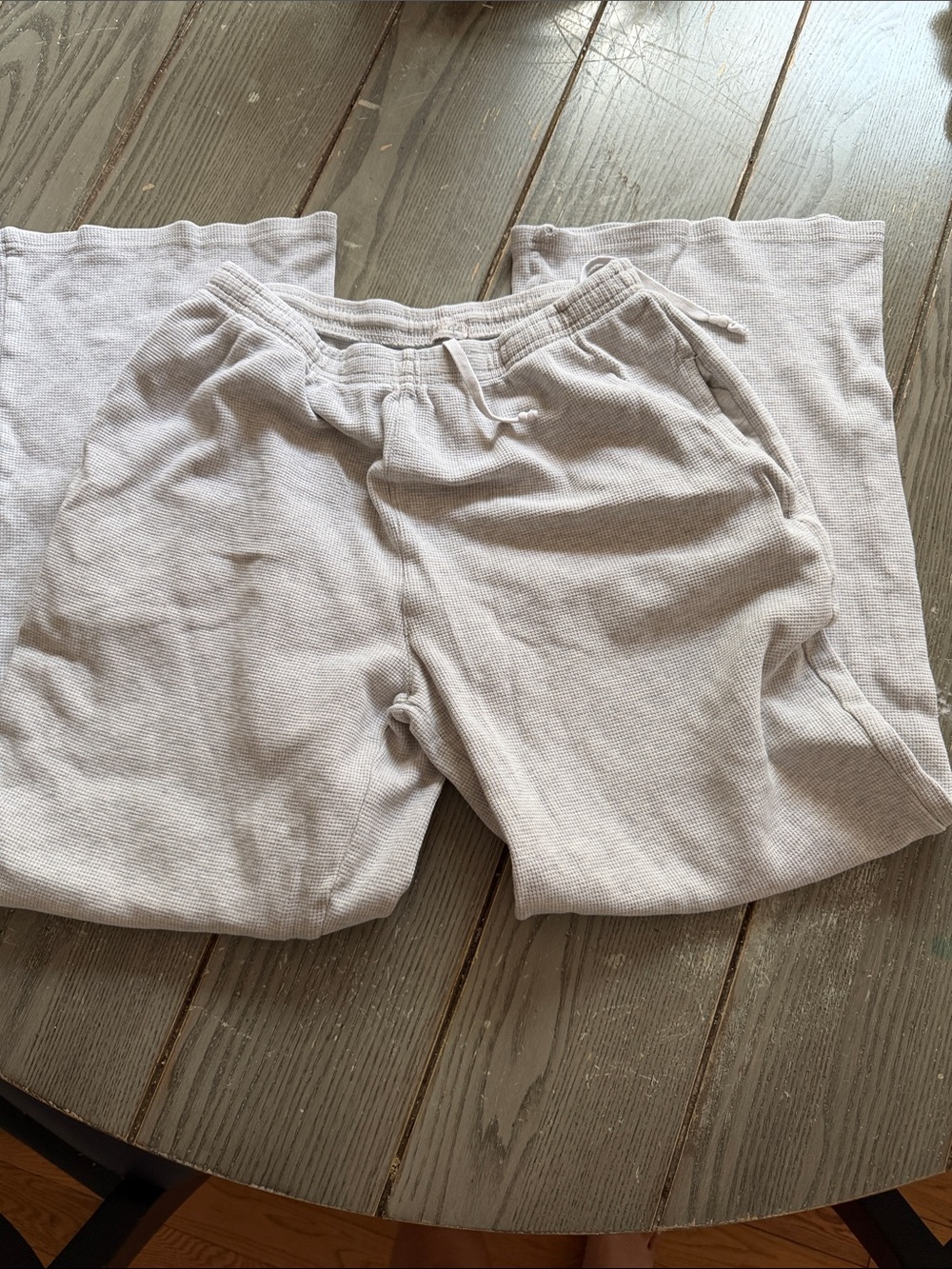 Brandy Melville Light Gray Boot Cut Sweatpants